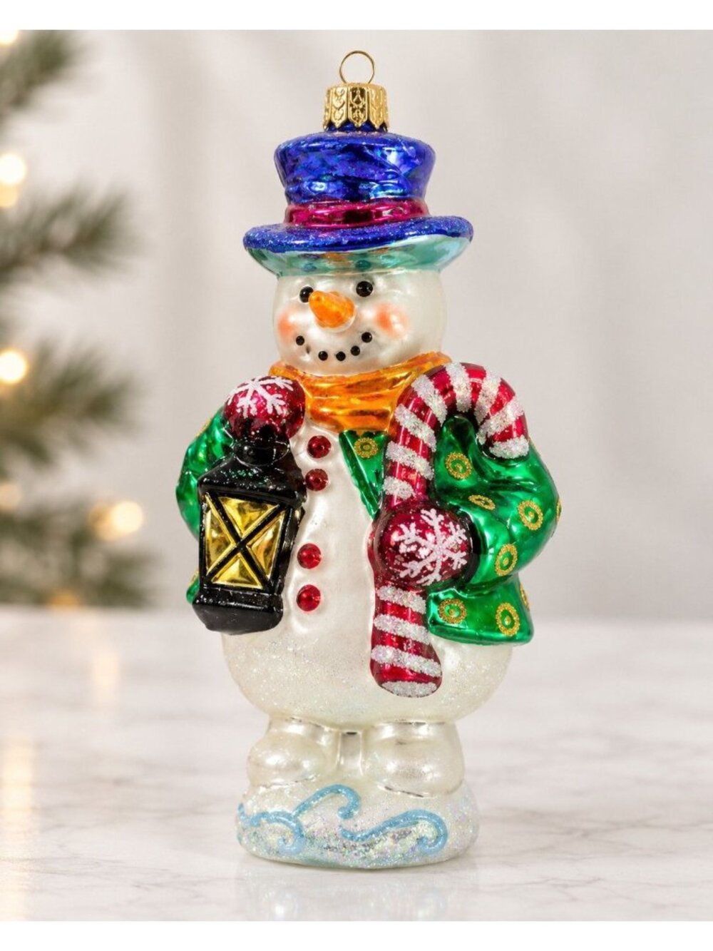 Christopher Radko Footed Frosty Snowman 2000 Ornament 00-1379-0 Sealed Bag Box